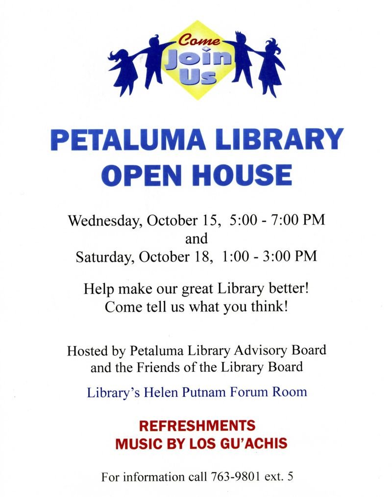 Petaluma Library Open House flyer016 Petaluma Library Open House flyer016