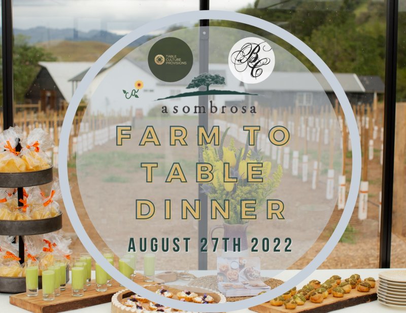 Farm to table dinner
