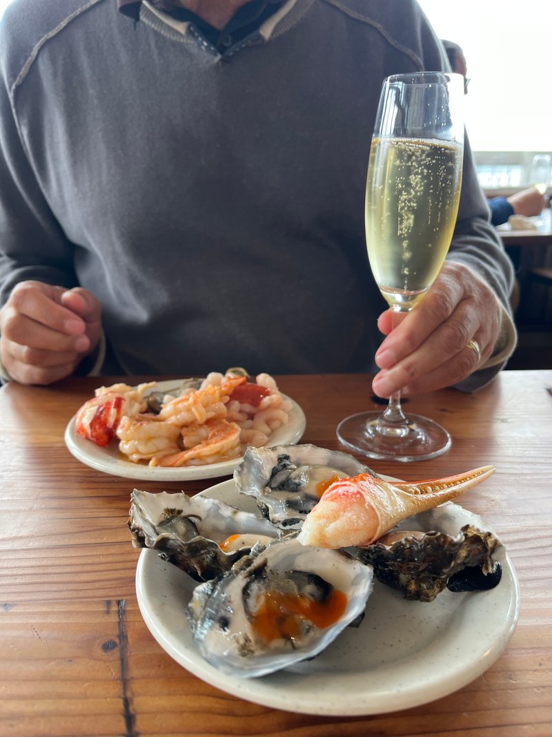 Nick's Cove Raw Bar Pairing with Iron Horse Ocean Cuvee